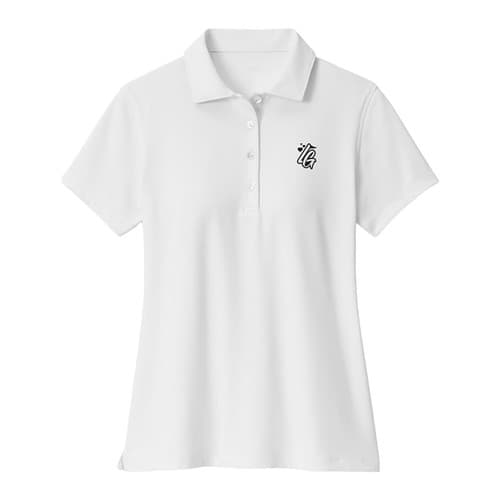 Women’s White Golf Polo | Las Golfers Icon Performance Shirt