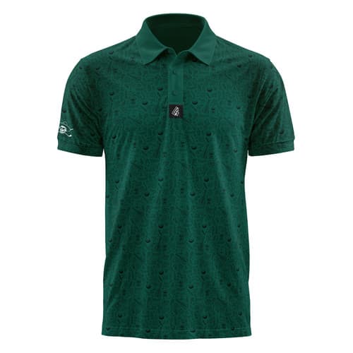 Men’s Green Golf Polo | Fiesta on the Green Performance Shirt